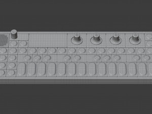teenage engineering op-1 portable synthesizer 3D 모델
