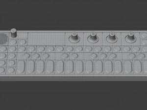tienertechniek op-1 draagbare synthesizer 3D Model
