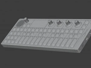 tienertechniek op-1 draagbare synthesizer 3D Model