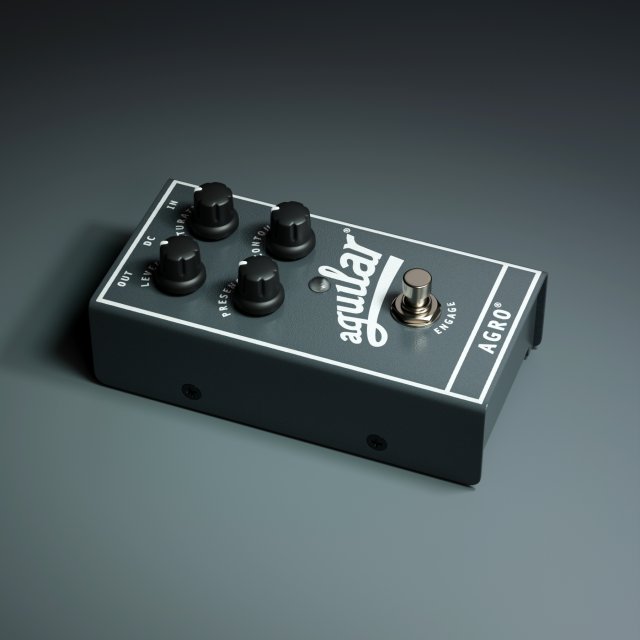 aguilar agro bass overdrive pedal Model 3D .c4d .max .obj .3ds .fbx .stl .blend 