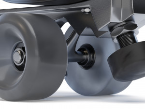 moxi rainbow rider roller skates monochrome Modello 3D