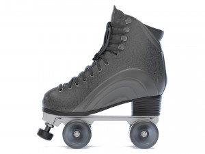 moxi rainbow rider roller skates monochrome Modello 3D
