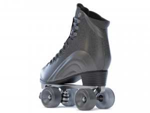moxi rainbow rider roller skates monochrome Modello 3D