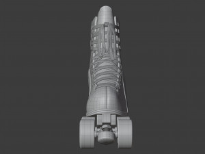 moxi rainbow rider roller skates monochrome Modello 3D