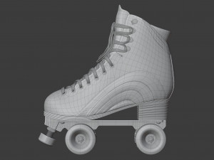 moxi rainbow rider roller skates monochrome Modello 3D