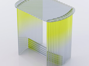 fluted side table 3D Model