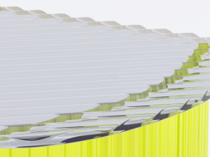 fluted side table 3D Модель