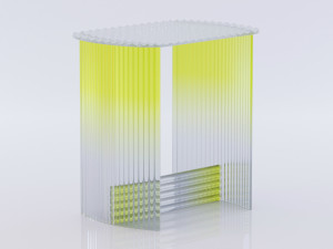 fluted side table 3D Модель