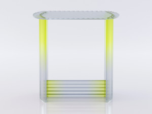fluted side table 3D Модель