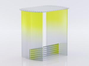 fluted side table 3D Модель