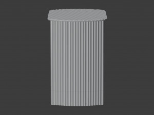 fluted side table 3D Модель