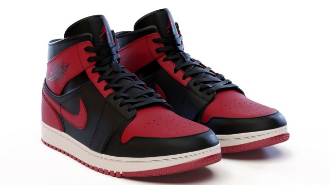 Air jordan 1 mid banned clearance