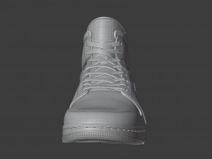 nike air jordan 1 mid banned Modelo 3D