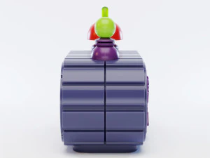 nickelodeon time blaster alarm clock radio 3D Model