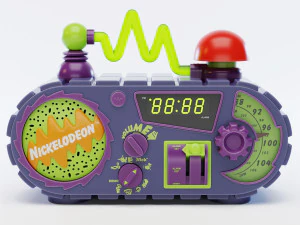 nickelodeon time blaster alarm clock radio 3D Model