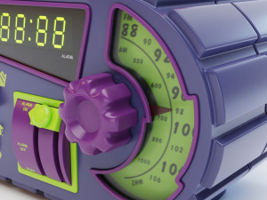 nickelodeon time blaster alarm clock radio Modello 3D