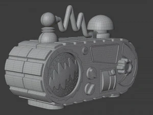 nickelodeon time blaster alarm clock radio 3D Model