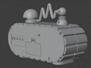 nickelodeon time blaster alarm clock radio 3D Model