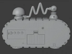 nickelodeon time blaster alarm clock radio 3D Model