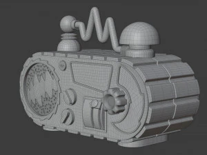 nickelodeon time blaster alarm clock radio 3D Model