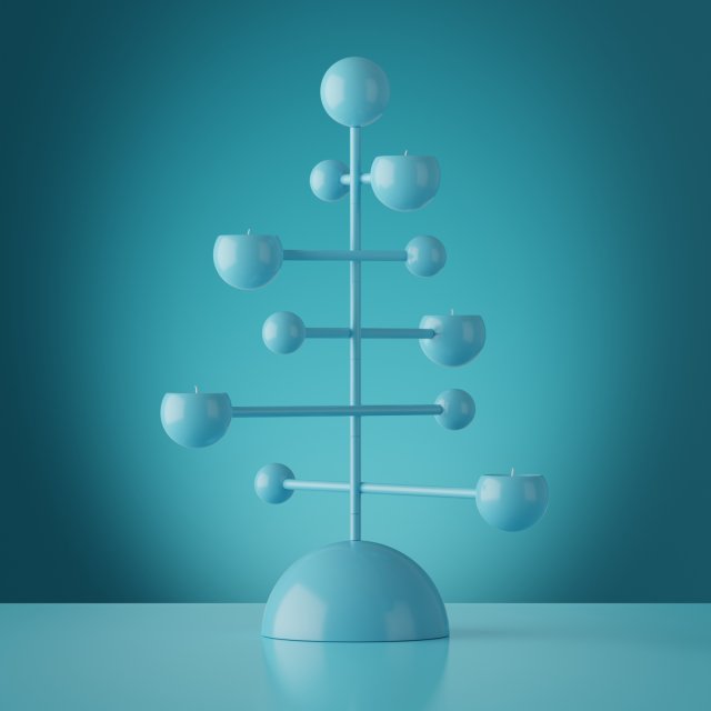 teluria candelabra 3D Model .c4d .max .obj .3ds .fbx .stl .blend 