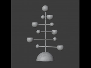 teluria candelabra 3D Model