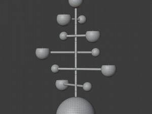 teluria candelabra 3D Model