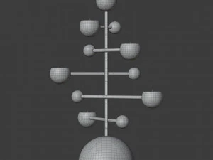teluria candelabra 3D Model