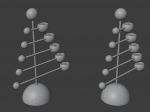 teluria candelabra 3D Model