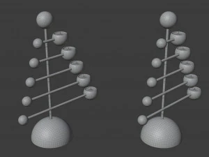 teluria candelabra 3D Model