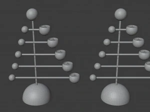 teluria candelabra 3D Model