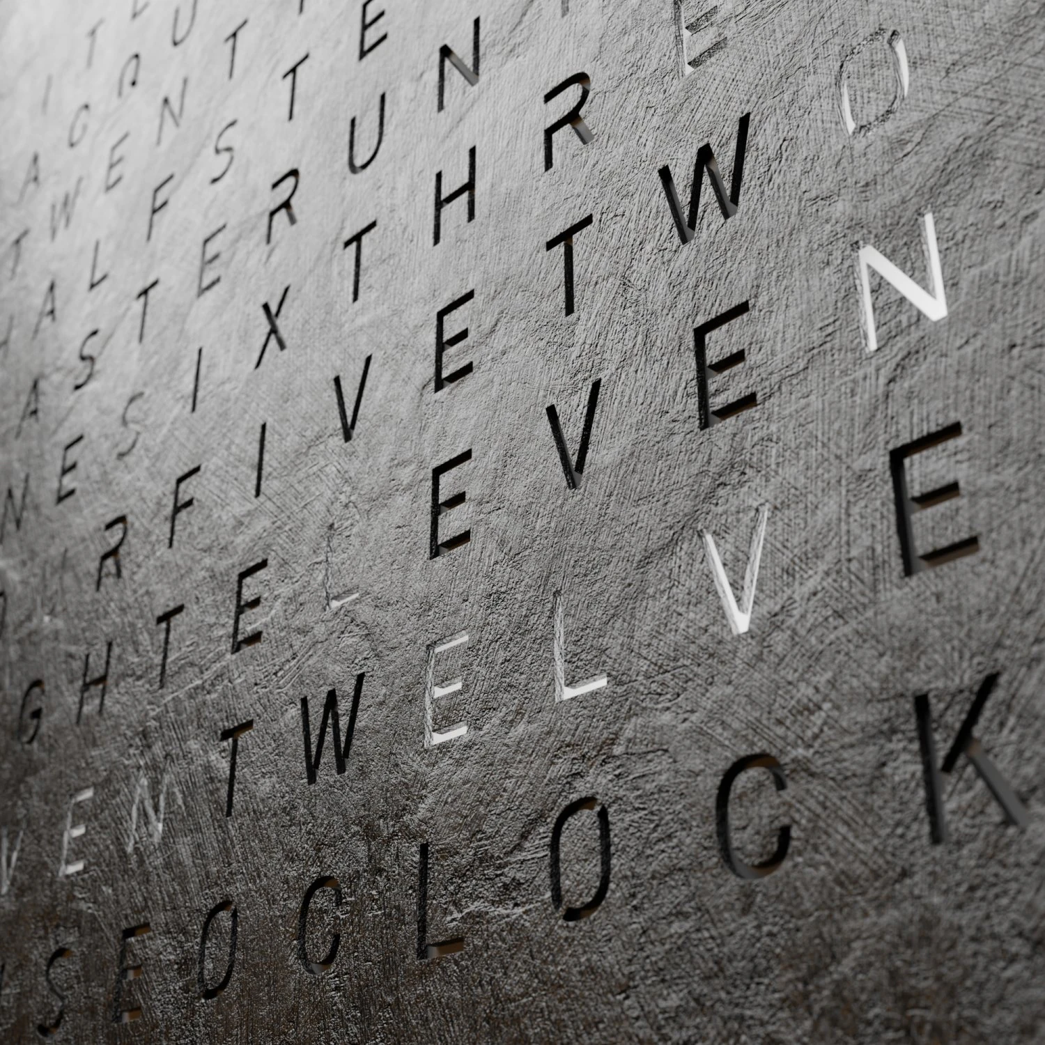 qlocktwo classic 3D Model .c4d .max .obj .3ds .fbx .stl .blend