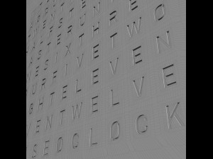 qlocktwo classic 3D 모델
