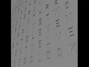 qlocktwo classic 3D Model