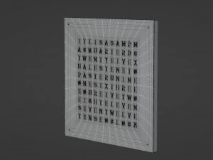 qlocktwo classic 3D Model