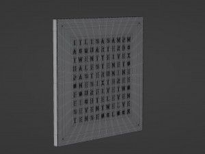 qlocktwo classic 3D 모델