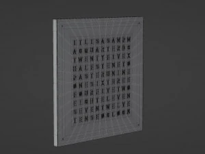 qlocktwo classic 3D Model