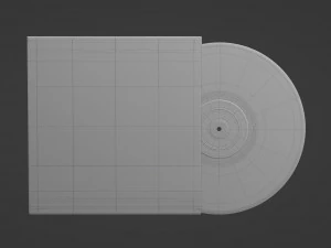 disco in vinile Modello 3D