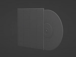 disco in vinile Modello 3D