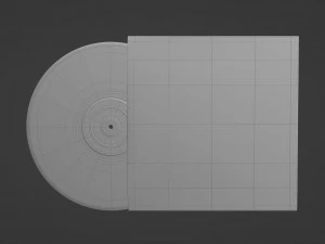 disco in vinile Modello 3D