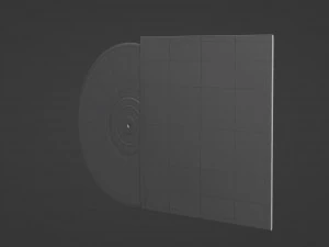 disco in vinile Modello 3D