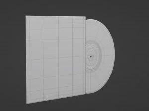disco in vinile Modello 3D