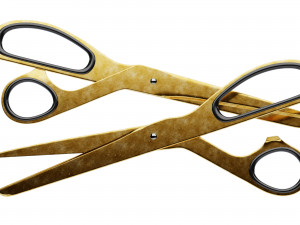 brass scissors 3D Модель