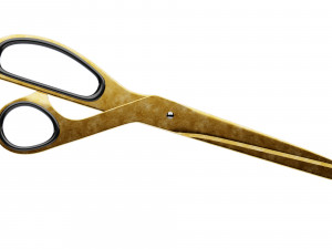 brass scissors 3D Model