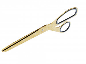 brass scissors 3D Model