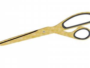 brass scissors 3D Model
