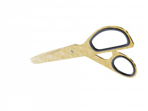 brass scissors 3D Model