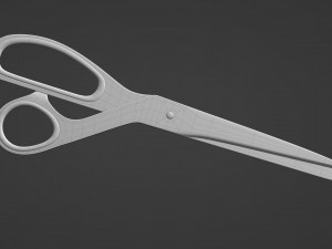 brass scissors 3D Model