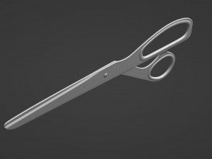 brass scissors 3D Model