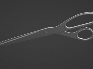 brass scissors 3D Model